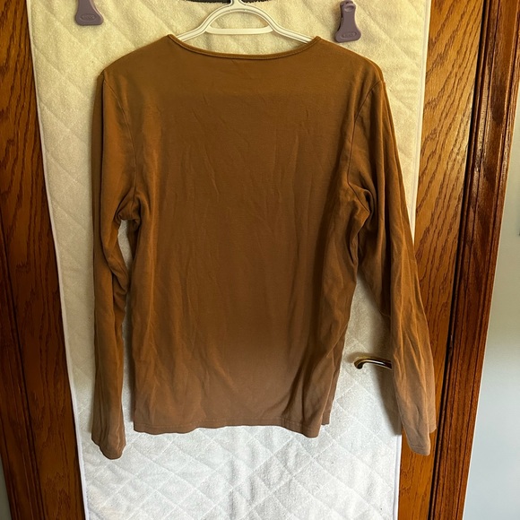 Beige Long Sleeve Top, Size Medium - Picture 2 of 3